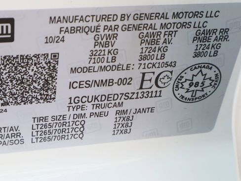 Certified 2025 Chevrolet Silverado 1500 LT w/ Work Truck Package image 27