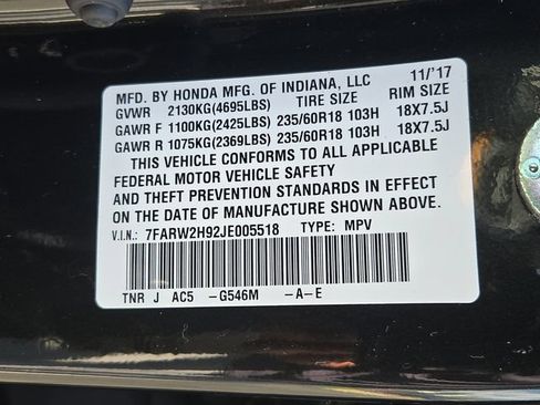 Used 2018 Honda CR-V Touring image 29