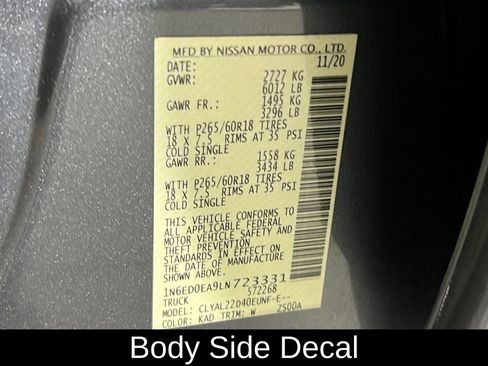 Used 2020 Nissan Frontier SV image 18