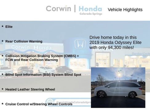 Used 2019 Honda Odyssey Elite image 6