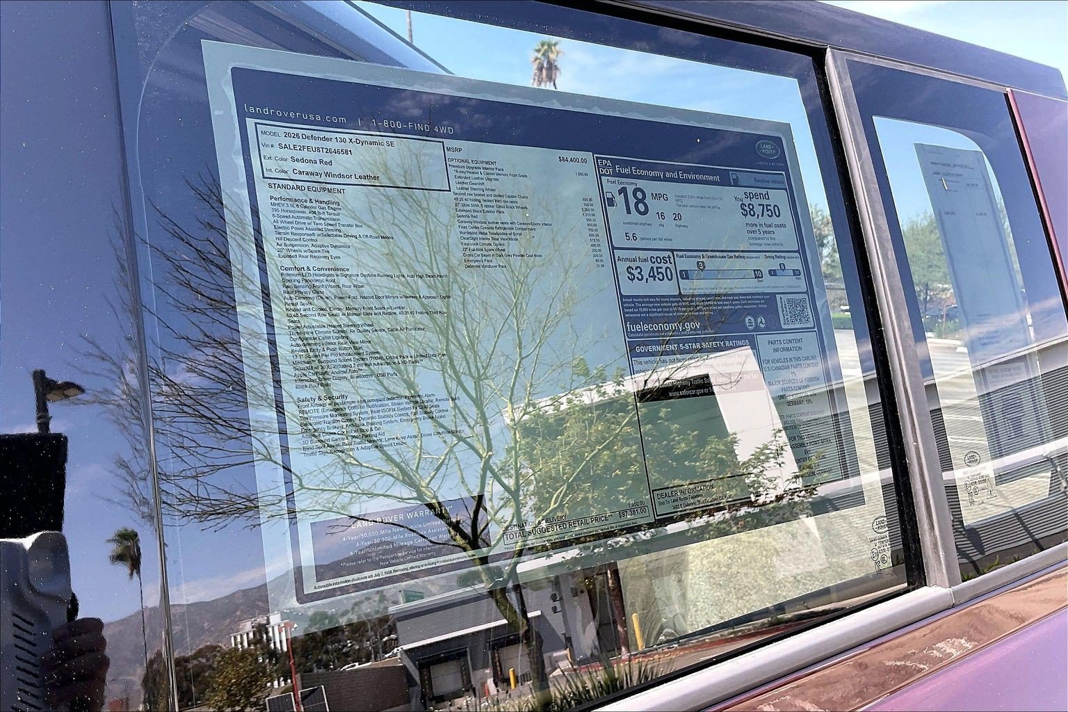 New 2026 Land Rover Defender 130 X-Dynamic SE AWD/4WD image 22