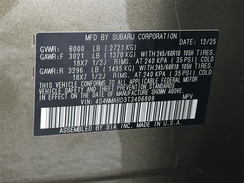 New 2026 Subaru Ascent Premium image 20