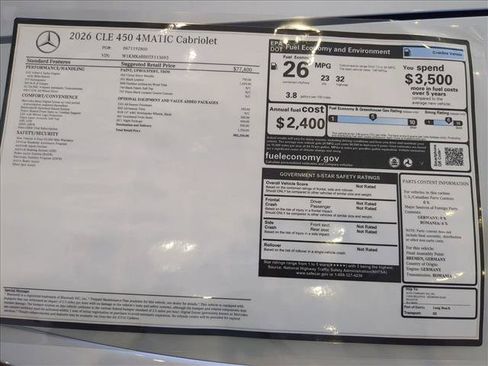 New 2026 Mercedes-Benz CLE 450 4MATIC Cabriolet image 17