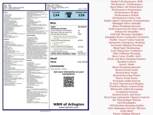 Used 2022 Tesla Model 3 Performance image 3