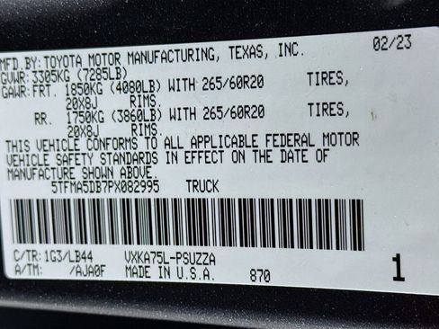 Used 2023 Toyota Tundra 1794 Edition image 19