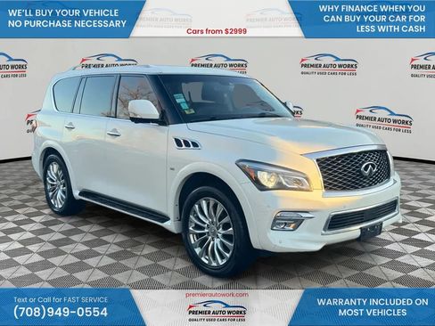 Used 2016 INFINITI QX80 Sport Utility 4D w/ 22" Wheel Package image 3