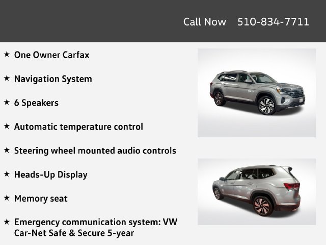 Certified 2025 Volkswagen Atlas SEL AWD/4WD image 4