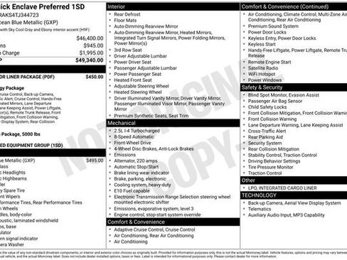 Used 2026 Buick Enclave Preferred w/ LPO, Floor Liner Package FWD image 6