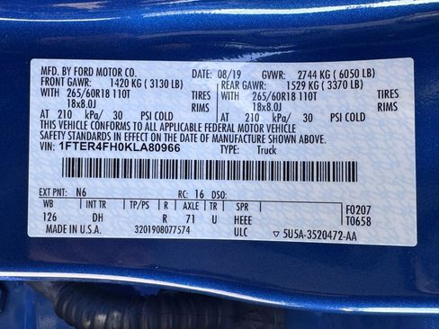 Used 2019 Ford Ranger Lariat w/ Black Appearance Package image 46