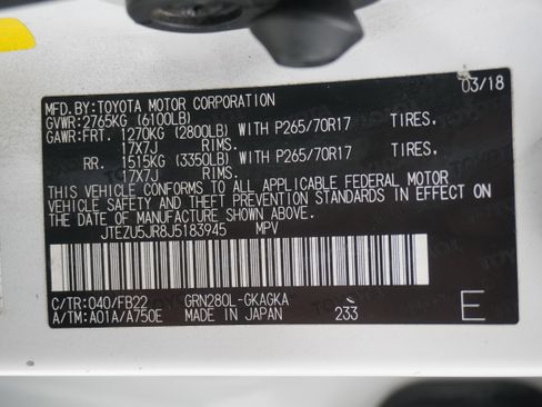 Used 2018 Toyota 4Runner SR5 image 29