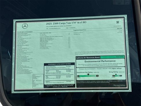 New 2025 Mercedes-Benz Sprinter 2500 image 9