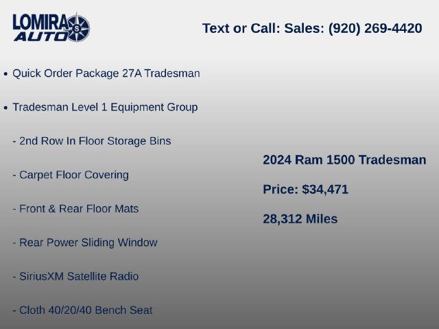 Used 2024 RAM 1500 Tradesman w/ Sport Appearance Package AWD/4WD image 6