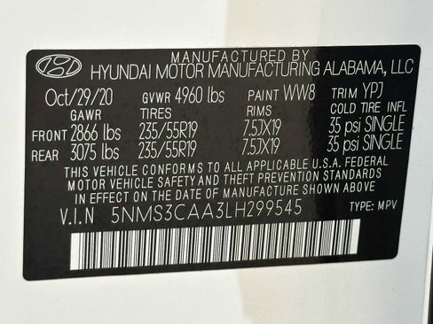 Used 2020 Hyundai Santa Fe SEL AWD/4WD image 31