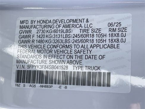 New 2025 Honda Ridgeline Black Edition image 26