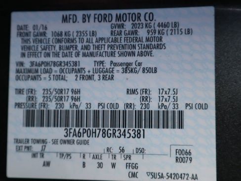 Used 2016 Ford Fusion SE image 44