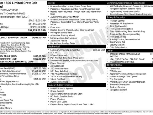 Used 2021 RAM 1500 Limited AWD/4WD image 38