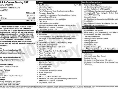 Used 2013 Buick LaCrosse Touring image 5