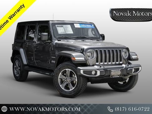 Used 2023 Jeep Wrangler Unlimited Sahara w/ LED Lighting Group AWD/4WD image 1