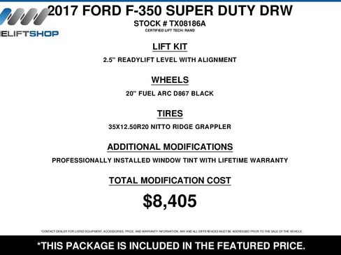 Used 2017 Ford F350 Lariat w/ Lariat Value Package image 2