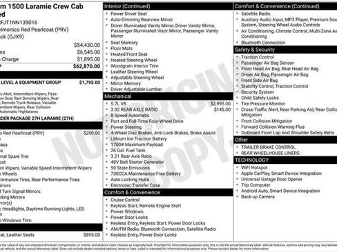 Certified 2022 RAM 1500 Laramie AWD/4WD image 6