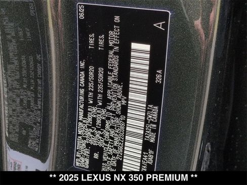 Used 2025 Lexus NX 350 AWD w/ Cold Area Package image 30