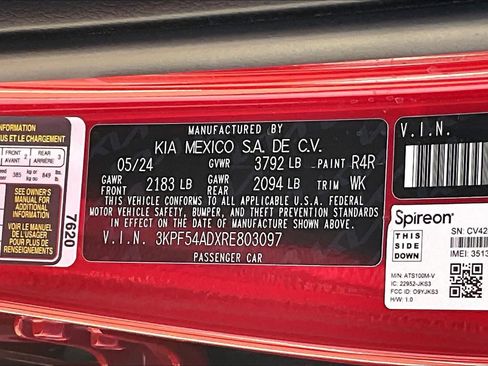 Certified 2024 Kia Forte GT-Line w/ GT-Line Premium Package FWD image 19