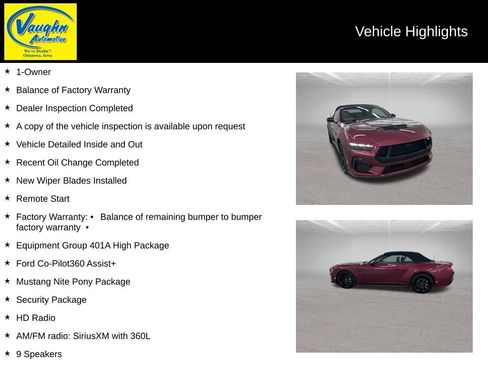Used 2025 Ford Mustang GT Premium RWD image 2