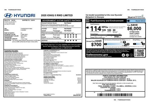 Used 2025 Hyundai Ioniq 5 Limited RWD image 2