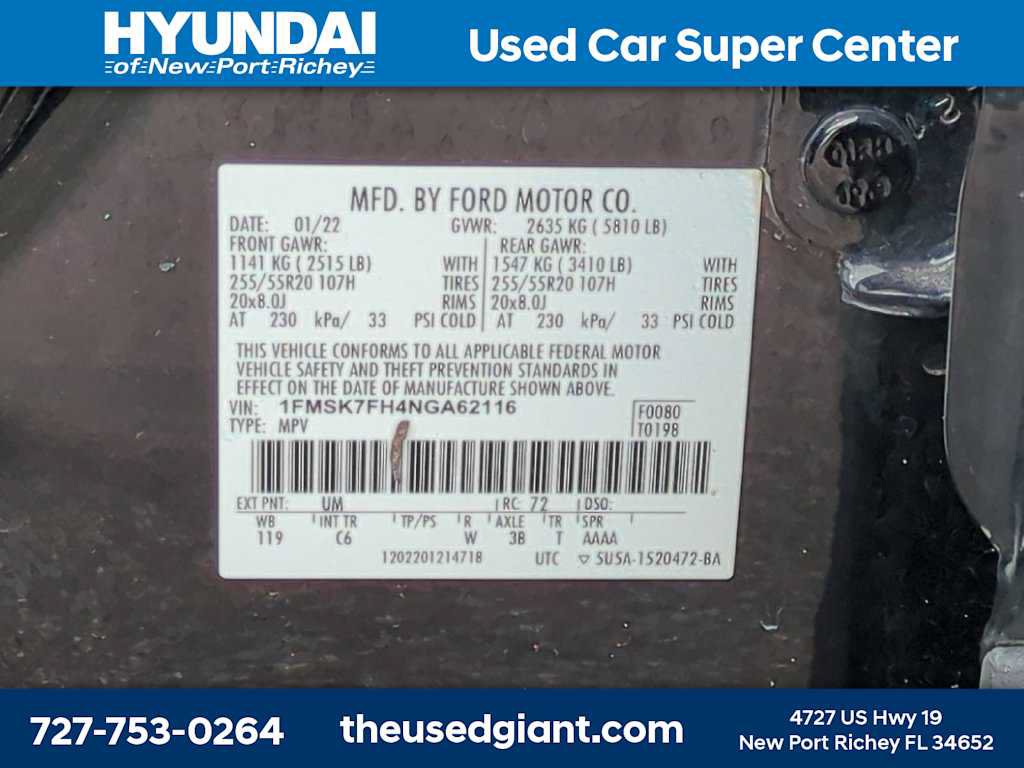 Used 2022 Ford Explorer Limited w/ Equipment Group 301A RWD image 36