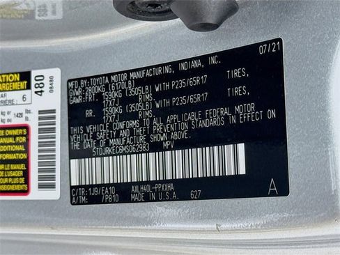 Certified 2021 Toyota Sienna XLE image 34