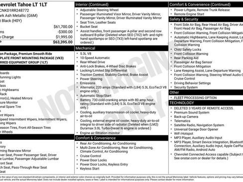 Used 2024 Chevrolet Tahoe LT RWD image 4