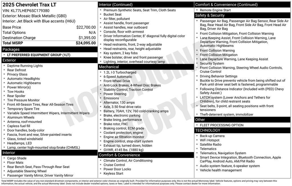 Used 2025 Chevrolet Trax LT FWD image 7