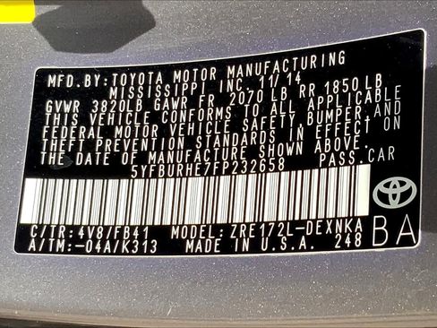 Used 2015 Toyota Corolla LE FWD image 29