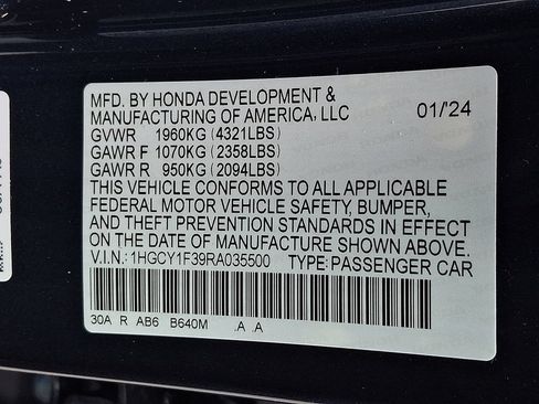 Used 2024 Honda Accord EX image 25
