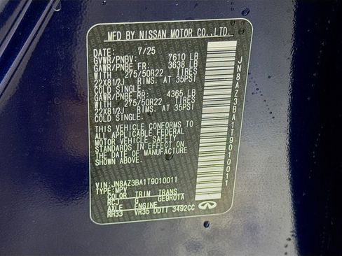 New 2026 INFINITI QX80 Luxe w/ Cargo Package image 44