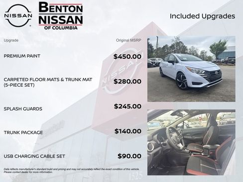 New 2025 Nissan Versa SR w/ Trunk Package image 7