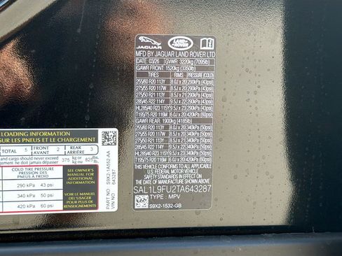 New 2026 Land Rover Range Rover Sport Dynamic SE AWD/4WD image 44
