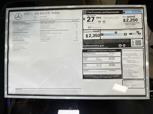 Used 2025 Mercedes-Benz C 300 4MATIC Sedan image 32