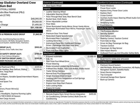 Used 2020 Jeep Gladiator Overland AWD/4WD image 36