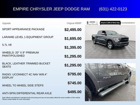 Certified 2019 RAM 1500 Laramie w/ Sport Appearance Package image 7