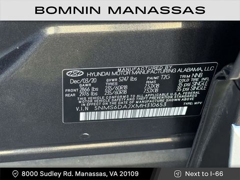 Used 2021 Hyundai Santa Fe SEL w/ Convenience Package image 29