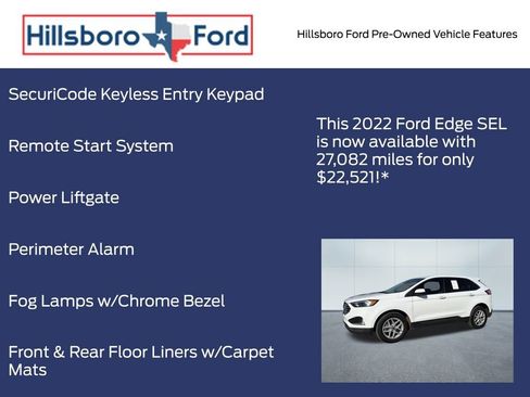 Used 2022 Ford Edge SEL w/ Convenience Package AWD/4WD image 9
