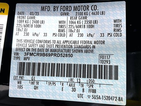 Certified 2023 Ford Bronco Sport Big Bend w/ Convenience Package AWD/4WD image 33