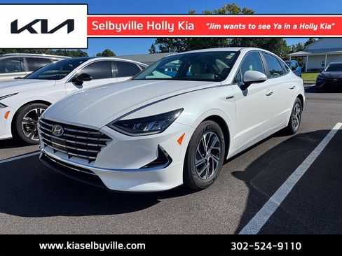 Used 2021 Hyundai Sonata Blue FWD image 1