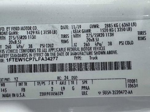 Used 2020 Ford F150 XLT w/ Equipment Group 302A Luxury RWD image 35