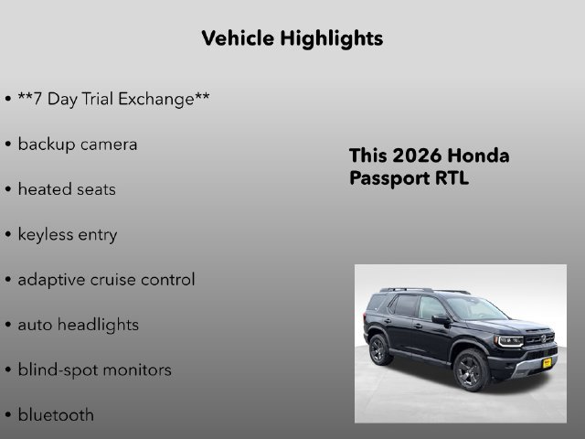 New 2026 Honda Passport RTL image 5