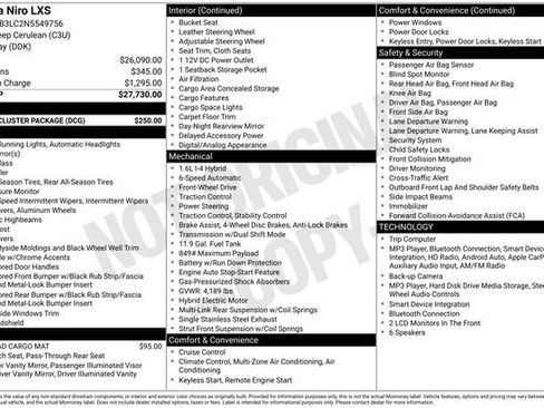 Used 2022 Kia Niro LXS w/ Digital Cluster Package FWD image 2