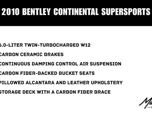 Used 2010 Bentley Continental GT Supersports AWD/4WD image 2