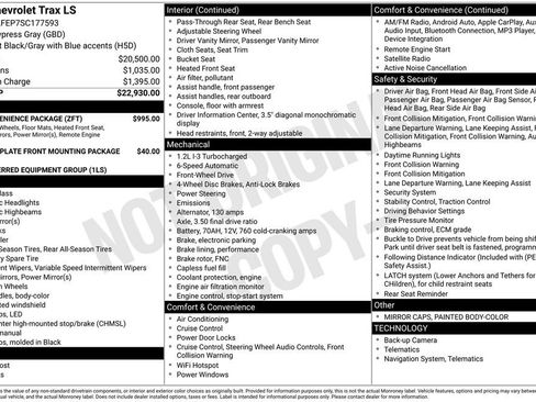 Used 2025 Chevrolet Trax LS w/ LS Convenience Package image 11