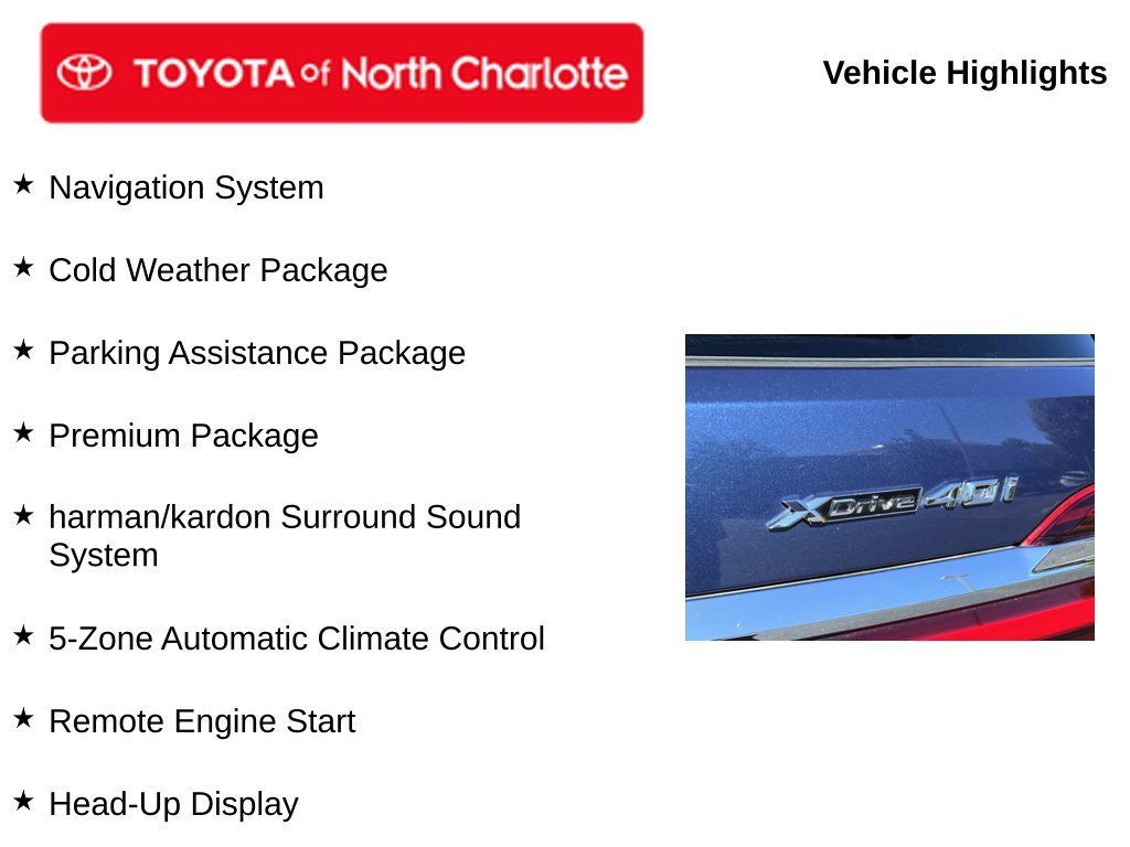 Used 2019 BMW X7 xDrive40i w/ Premium Package AWD/4WD image 5